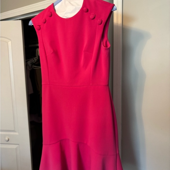 Calvin Klein Vibrant Pink Midi Dress - Picture 1 of 3